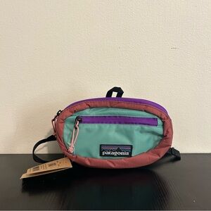 NEW Patagonia Ultralight Black Hole Mini Hip Pack 1L Patchwork Pine Needle Green